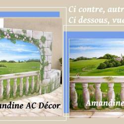 Dcor mur terrasse nature diffrents vues